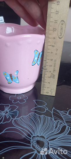 Керамический горшочек для цветов