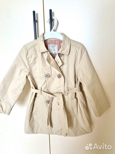 Zara тренч для девочки 98