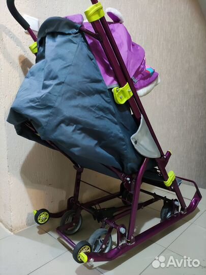 Детские санки с колесами