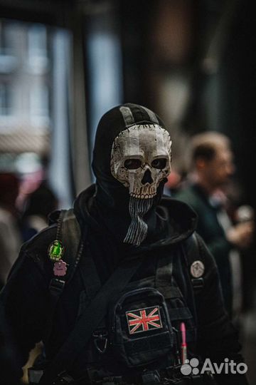 Маска гоуста из игры Call of Duty MW2