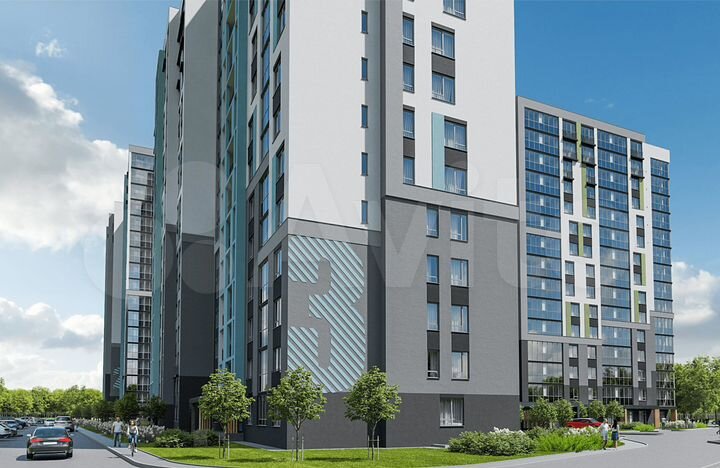 2-к. квартира, 66,9 м², 14/17 эт.