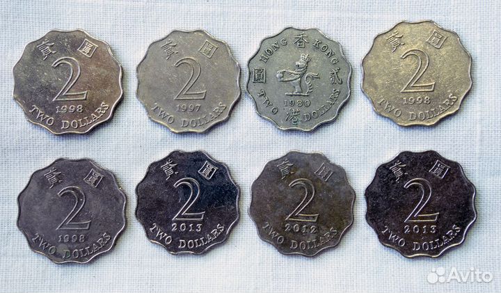 Монеты Гонконга и Макао, Китай
