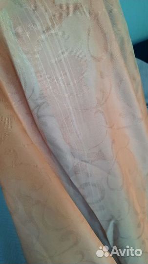 Тюль розовый