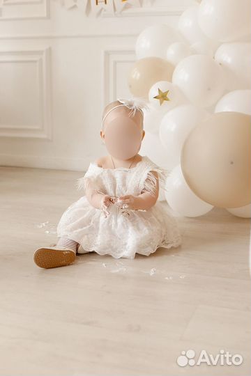 Платье -боди на годик