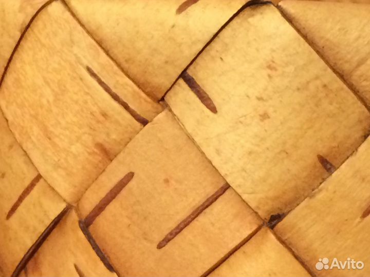 Берестяная плетеная корзинка