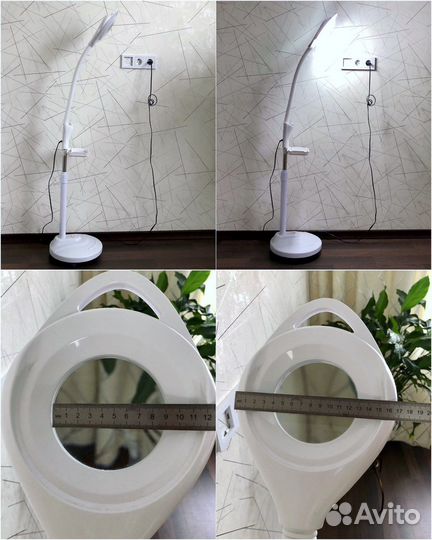 Лампа лупа напольная