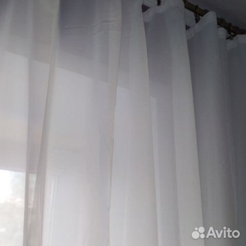 Тюль белая новая