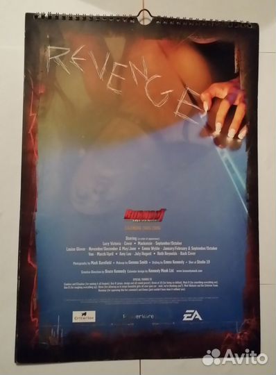 Игровой Календарь Burnout Revenge редкий 2005-2006