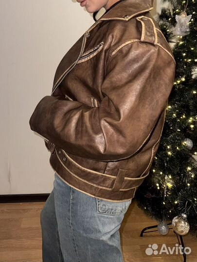 Куртка кожаная женская