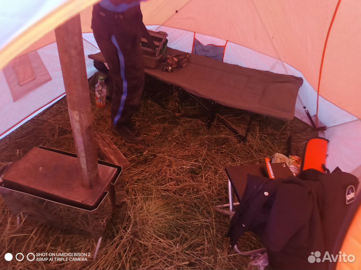 Палатка зимняя утепленная