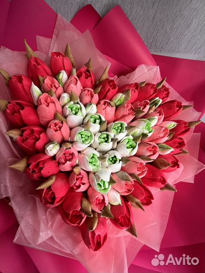 Зефирные тюльпаны