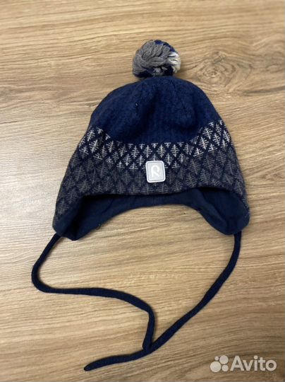 Reima шапка зимняя на завязках 52 р-р