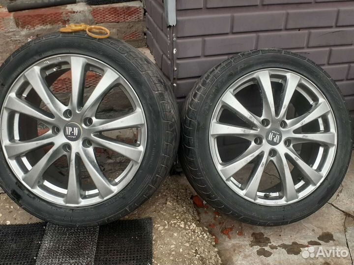 Литые диски NP-W R17 5x114 3 с резиной бу