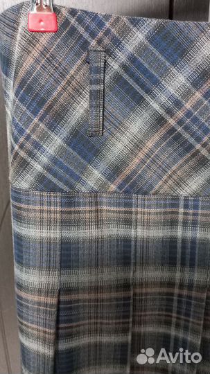 Юбка женская в клетку длинная