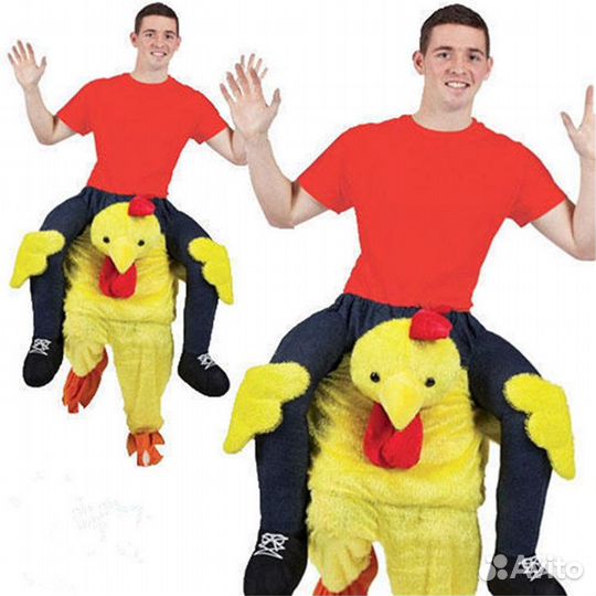 Карнавальный костюм наездник медведь, цыпленок