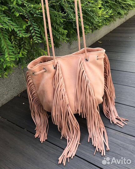Новая сумка с бахромой