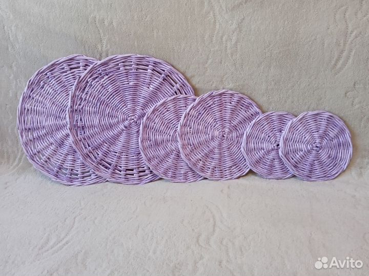 Салфетки сервировочные из бумажной лозы