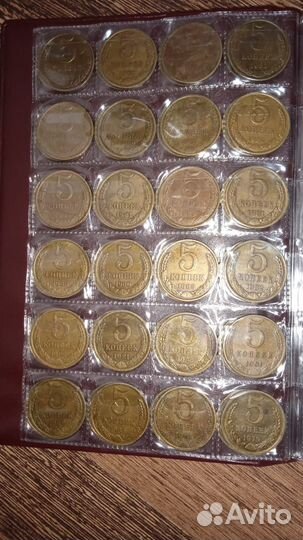 Альбом 192 монеты СССР 61-93