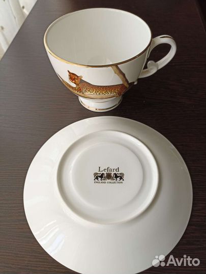 Чашка с блюдцем фарфор