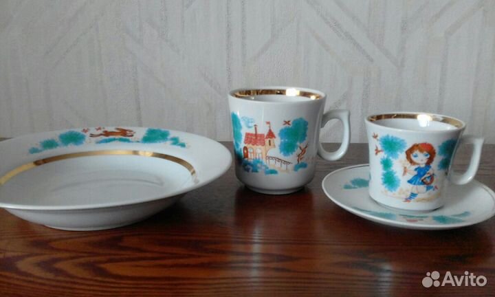Чашки и тарелки детские СССР