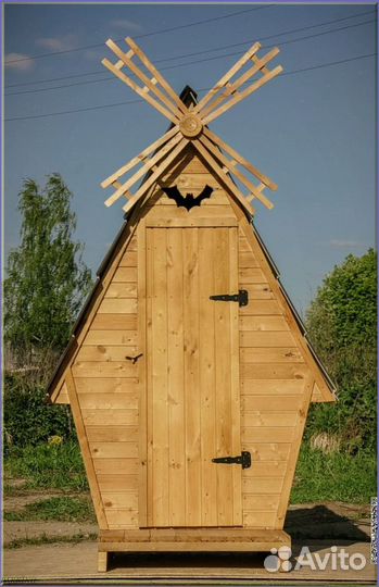 Дачный туалет с кошкой FKF