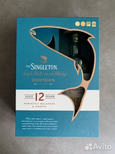 Бутылка и коробка из под виски Singleton 12 лет