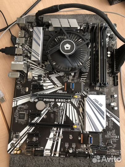 Материнская плата Asus Z390-P+4Gb+Celerone G4930