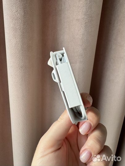 Наушники оригинал apple earpods lightning проводн