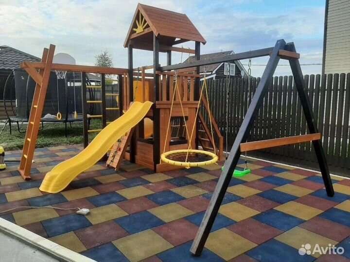 Игровые деревянные площадки