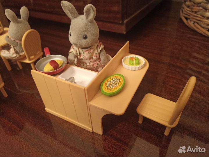 Sylvanian families мебель, семья