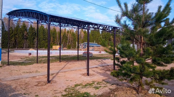 Навесы из поликарбоната под ключ