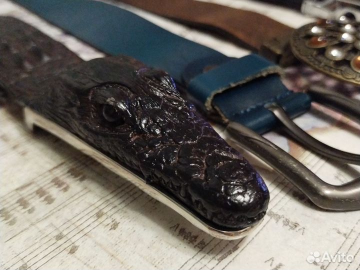 Ремни кожаные