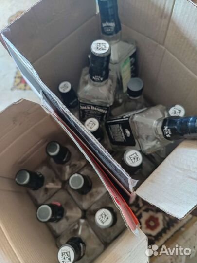 Цена за все Пустые бутылки Jack Daniels