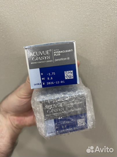 Линзы контактные acuvue oasys -1.75