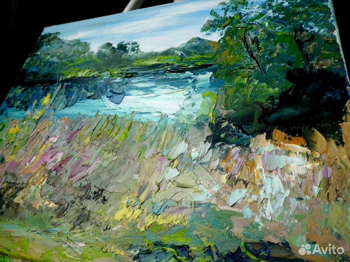 Картина «Перед дождём»,холст,масло,мастихин,24х30