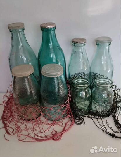 Молочные бутылки,банки СССР