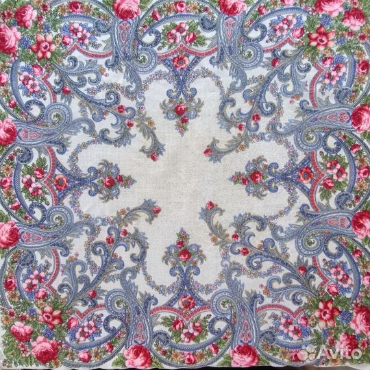 Павловопосадский платок шерсть