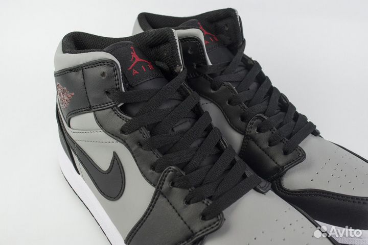 Кроссовки Nike Air Jordan 1 Black / Grey / Red