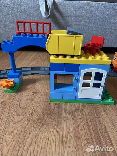 Конструктор Lego duplo железная дорога+дополнение