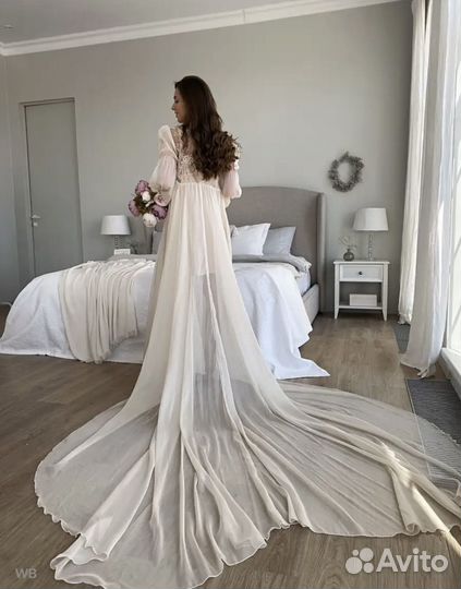 Пеньюар сорочка кружевная