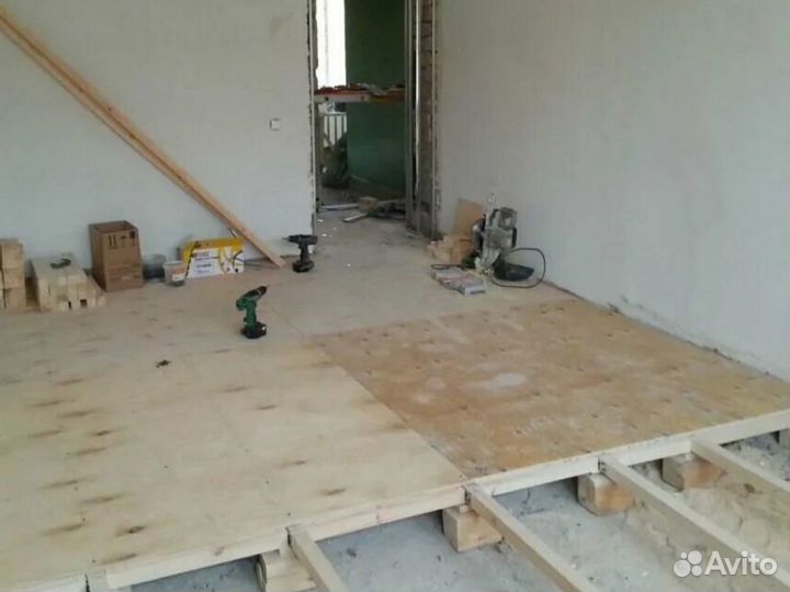 Замена полов Подъем домов Бригада строителей