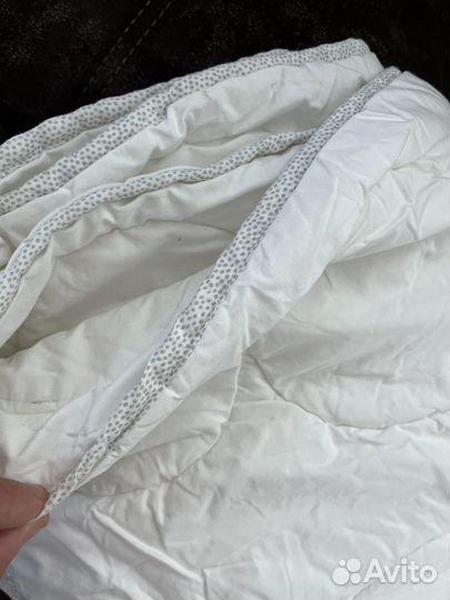 Одеяло икеа lenast ленаст 110x125 см белый/серый