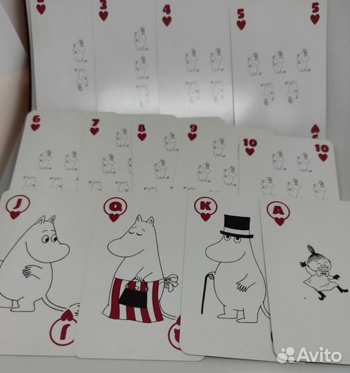 Игральные карты с муми-троллями