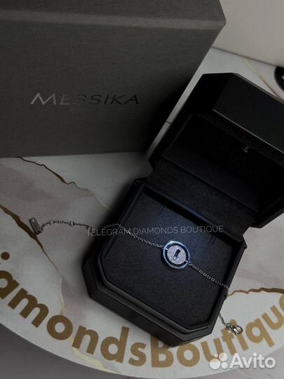 Messika браслет белое золото 750