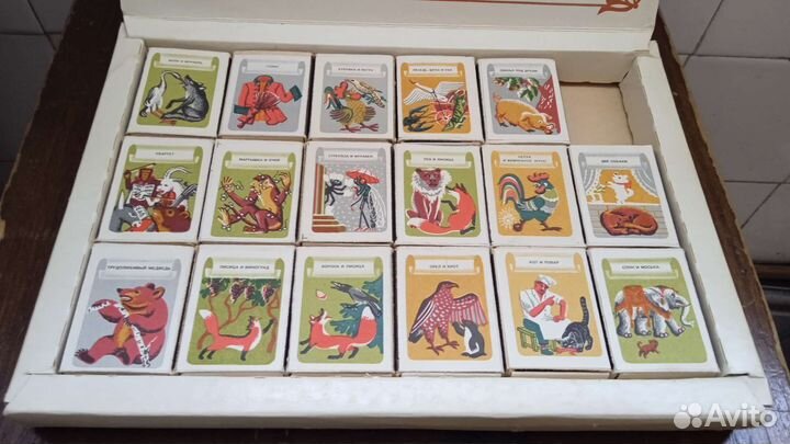 Спички сувенирные СССР Басни Крылова