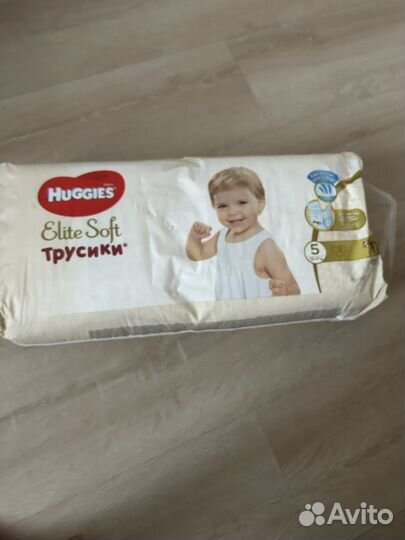 Подгузники трусики huggies elite soft 5 размер