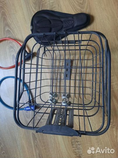 Корзина на багажник велосипеда + аксессуары замок