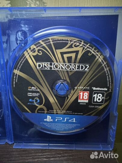 Dishonored 2 ps4 диск