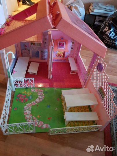 Кукольный домик для барби с мебелью