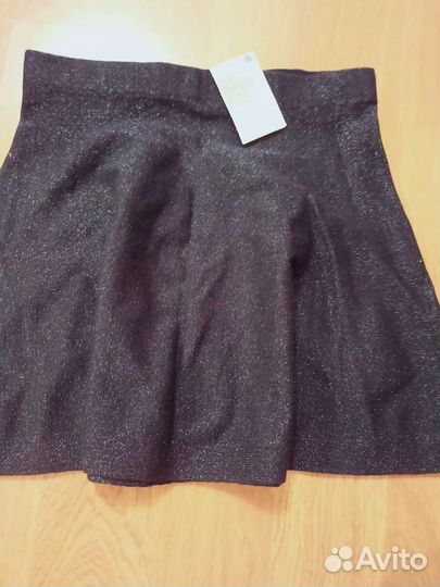 Новая юбка HM, темно-синий цвет, 146р